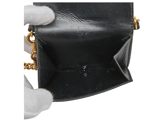 Everyday Portafoglio Mini Catena in Pelle Balenciaga Nero - vista 7