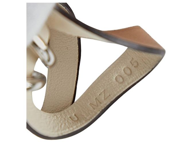 Hermès Villevolt GM Swift Earrings Brown Beige - view 7