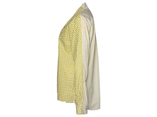 Camisa Marni con estampado gráfico en verde - vista 4