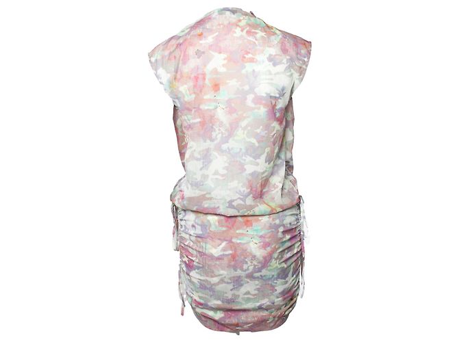 Vestido drapeado de cisne IRO en estampado de camuflaje Multicolor - vista 3