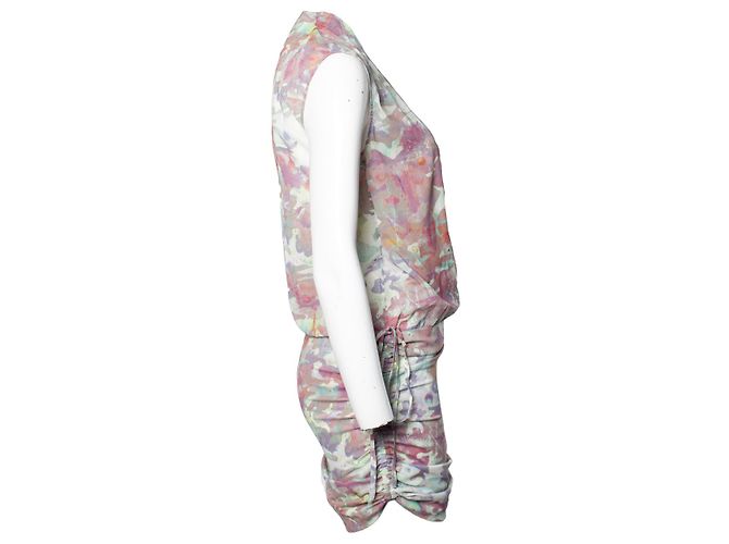 Vestido drapeado de cisne IRO en estampado de camuflaje Multicolor - vista 4