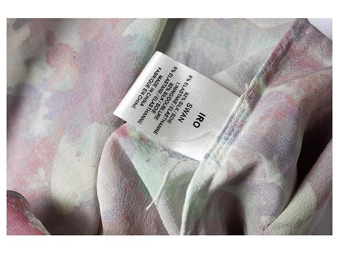 Vestido drapeado de cisne IRO en estampado de camuflaje Multicolor - vista 5