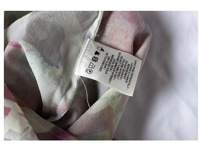 Vestido drapeado de cisne IRO en estampado de camuflaje Multicolor - vista 6