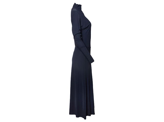 Abito maxi stretch blu navy Filippa K Sport - vista 4