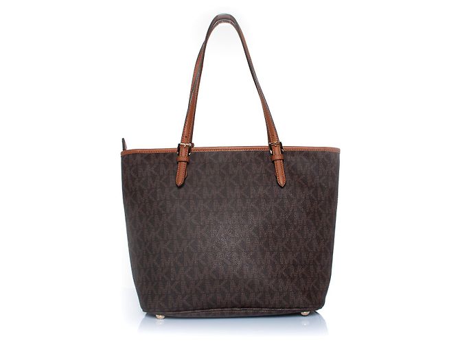 Michael Kors Jet Set Canvas Logo Shopper Braun - Ansicht 2