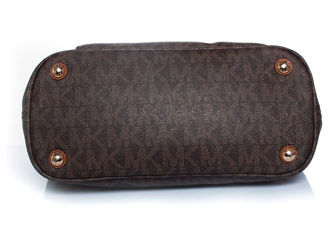 Michael Kors Jet Set Canvas Logo Shopper Braun - Ansicht 3