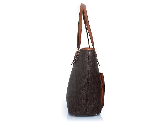 Michael Kors Jet Set Canvas Logo Shopper Braun - Ansicht 4