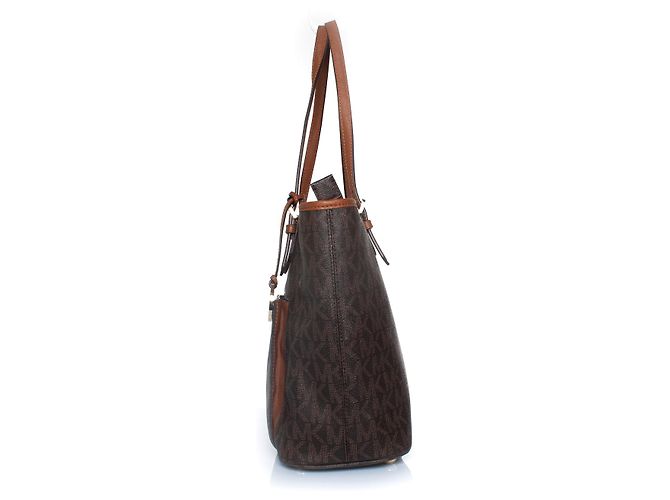 Michael Kors Jet Set Canvas Logo Shopper Braun - Ansicht 5