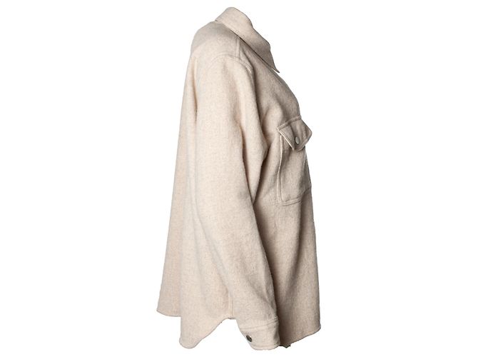 Isabel Marant Etoile Faxon Jacke Braun Beige - Ansicht 4