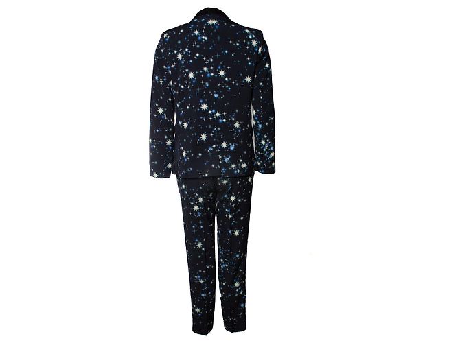 Completo due pezzi in seta Claudie Pierlot Blu - vista 3
