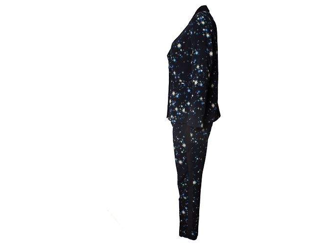Completo due pezzi in seta Claudie Pierlot Blu - vista 4