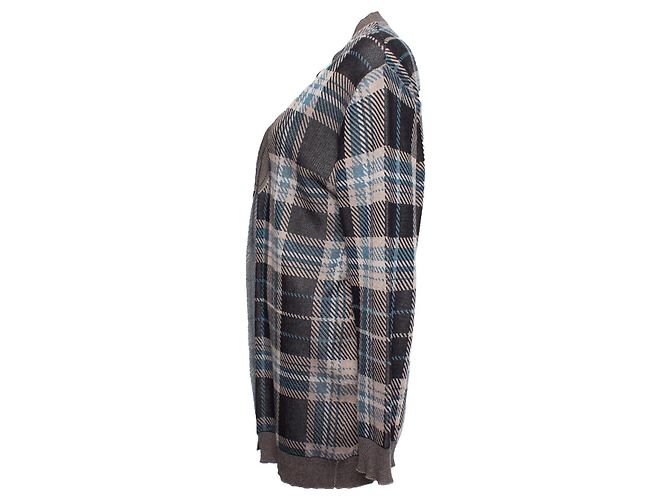 Karierter Cardigan von Dries van Noten Braun Beige - Ansicht 4
