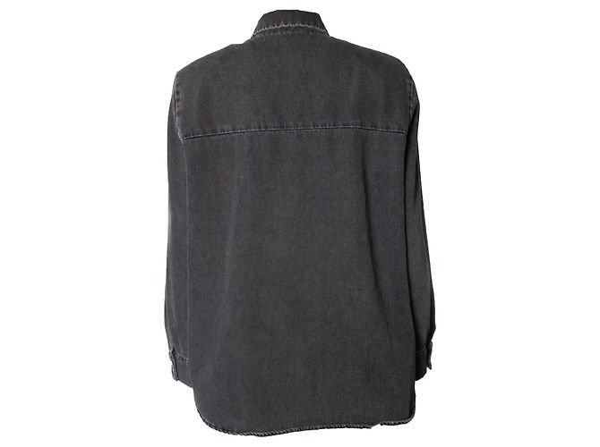 Camicia stonewash pampelo IRO Grigio - vista 2