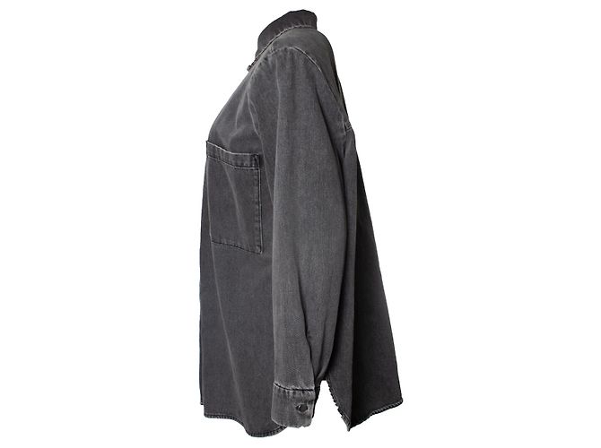 Camicia stonewash pampelo IRO Grigio - vista 4
