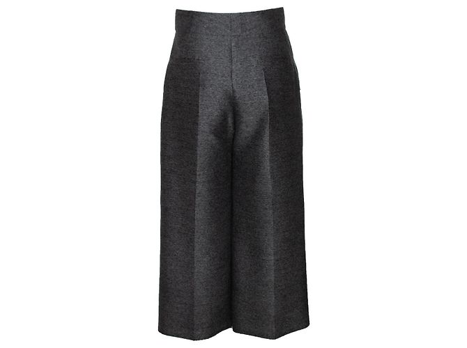 Calças 3/4 em lã e seda cinza Lanvin - vista 2