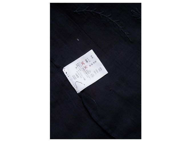 Offene bestickte blaue Bluse von Vanessa Bruno - Ansicht 6