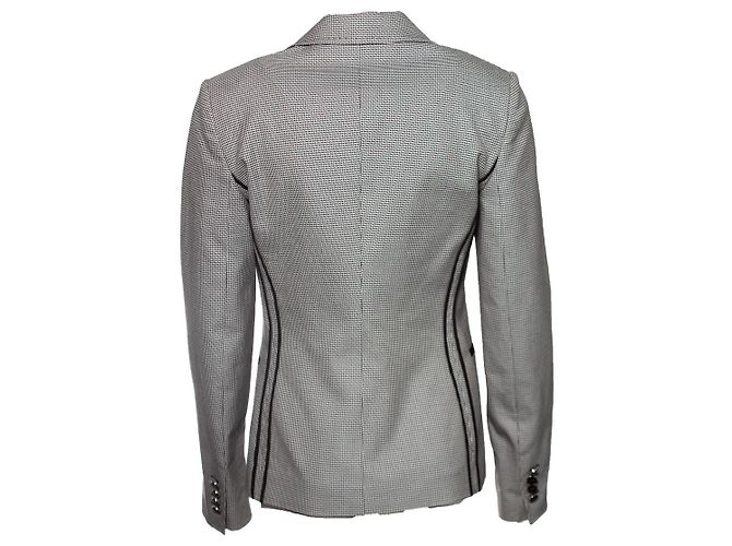 Blazer a scacchi Dolce & Gabbana Nero - vista 3