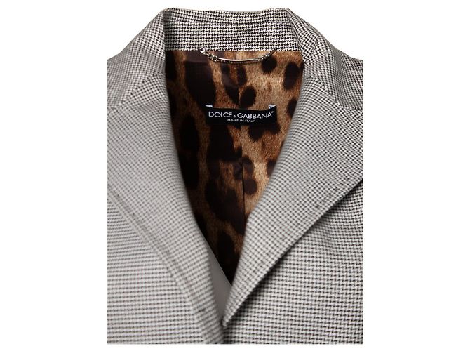 Blazer a scacchi Dolce & Gabbana Nero - vista 5