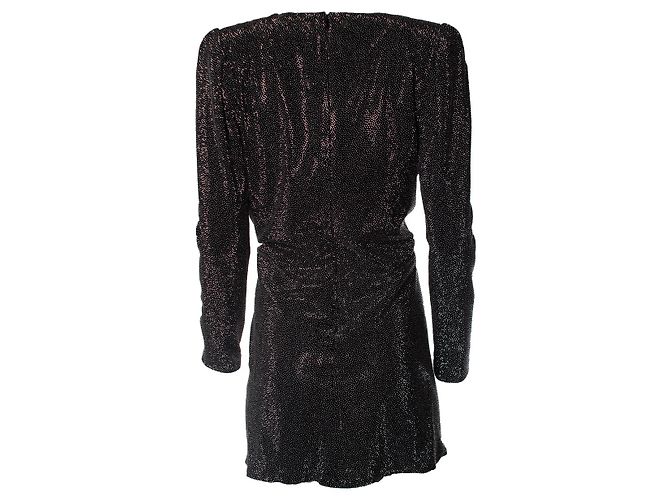 Verzierte Minikleid von Saint Laurent Schwarz - Ansicht 3