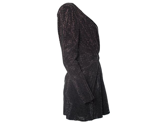 Verzierte Minikleid von Saint Laurent Schwarz - Ansicht 4