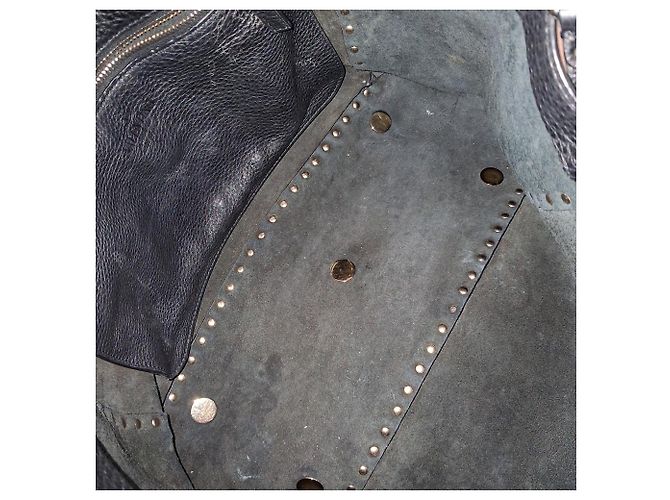 Valentino Garavani Borsa Tote Medium Rockstud Valentino in pelle di vitello nera Nero - vista 5