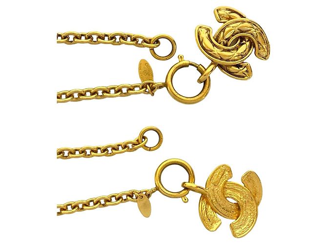 Timeless Collar Coco Mark de Chanel Dorado Metálico - vista 3