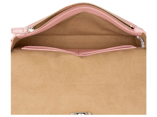 Borsa a spalla MCM Visetos in pelle di vitello logo Mode Travia piccola Rosa - vista 6