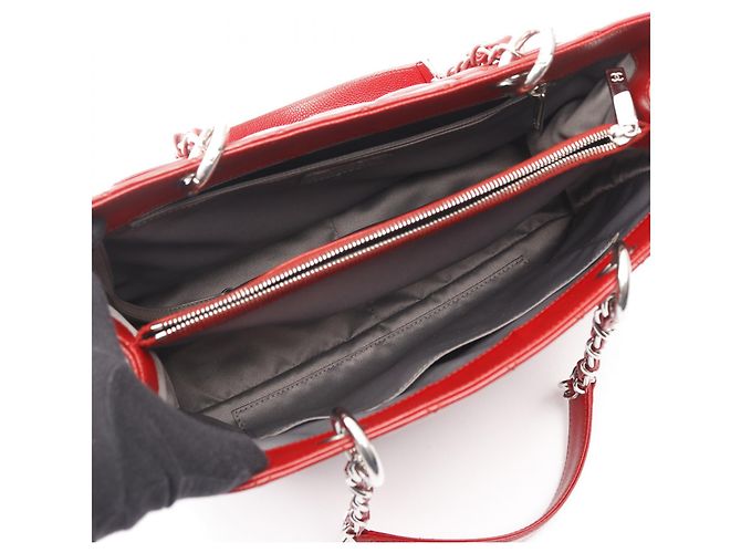 Borsa Tote in Pelle Matelassé GST Rossa Chanel Rosso - vista 6