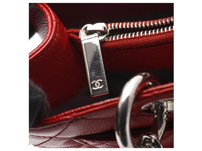 Borsa Tote in Pelle Matelassé GST Rossa Chanel Rosso - vista 9