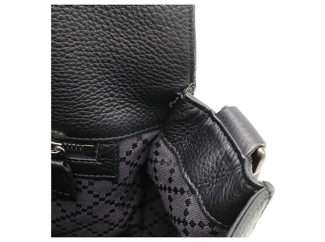 Borsa a tracolla in pelle Gucci nera Nero - vista 8