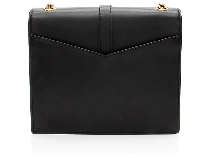 Saint Laurent Schultertasche Sulpice Medium aus Kalbsleder mit Monogramm Schwarz - Ansicht 3