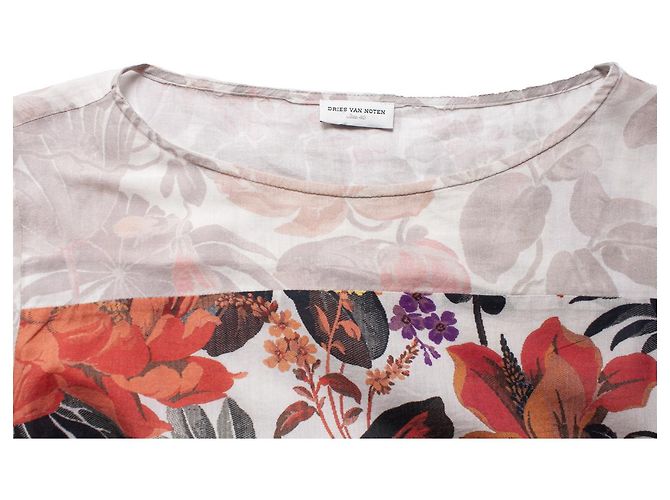 Top floreale Dries van Noten con maniche lunghe Multicolore - vista 6