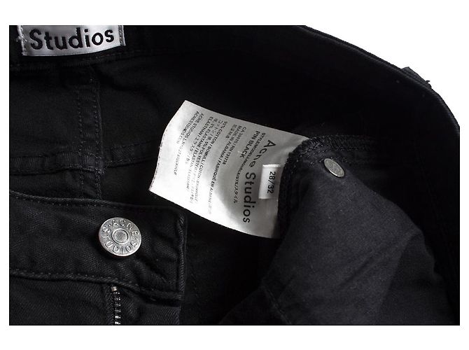 Jeans neri Acne Studios Nero - vista 5