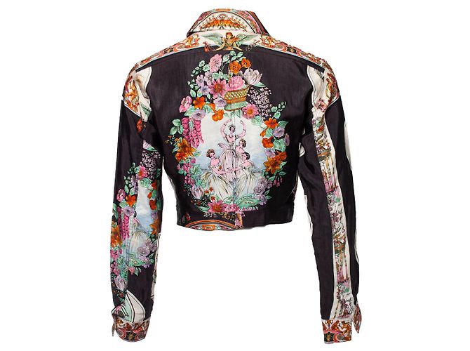 Chaqueta de alta costura Gianni Versace con estampado de bailarina Multicolor - vista 2