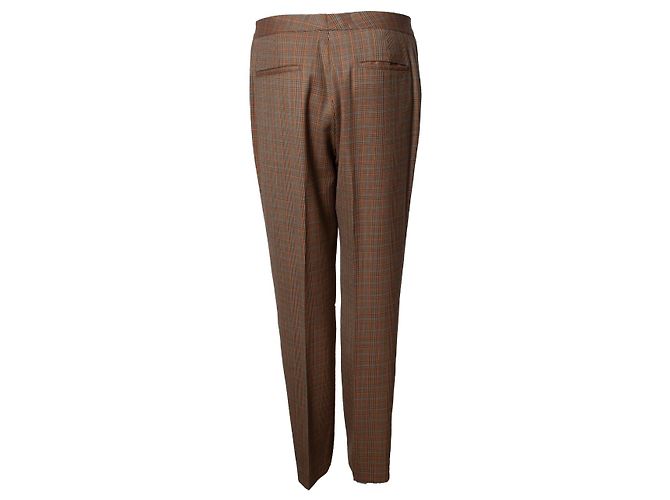 Calça xadrez marrom Burberry - vista 3