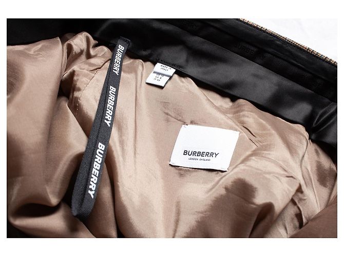 Calça xadrez marrom Burberry - vista 6