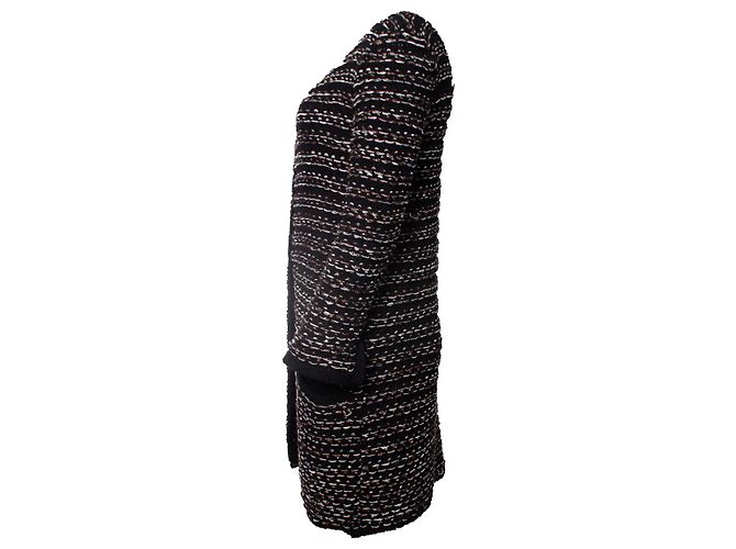 Maje Strick-Cardigan aus Lurex Schwarz - Ansicht 2
