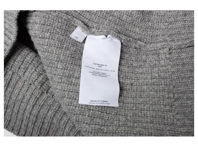 Closed Geschlossener grauer Strickpullover aus Wolle - Ansicht 6