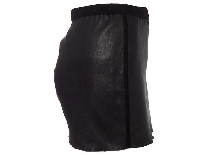 Falda mini de cuero elástico Isabel Marant Negro - vista 4