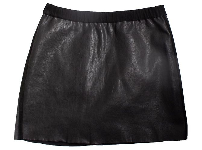 Falda mini de cuero elástico Isabel Marant Negro - vista 5