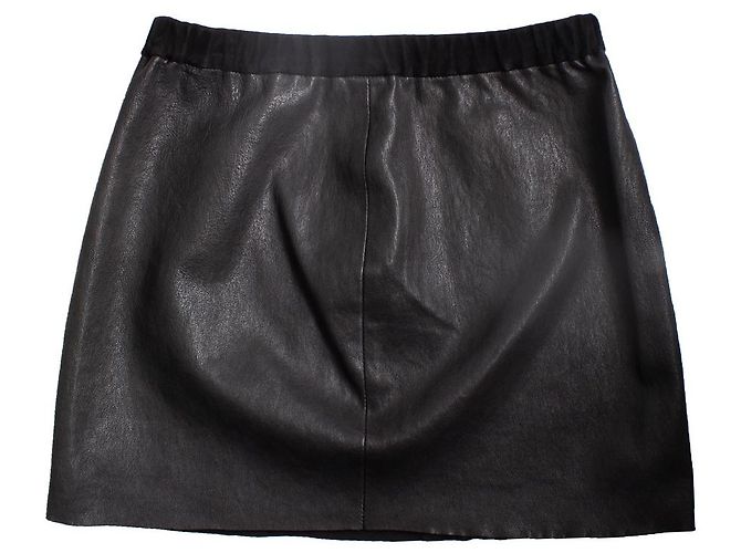 Falda mini de cuero elástico Isabel Marant Negro - vista 6