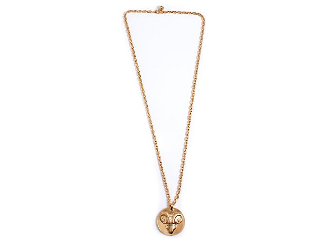 Collana con moneta Blumarine Gold Aries D'oro Metallico - vista 3