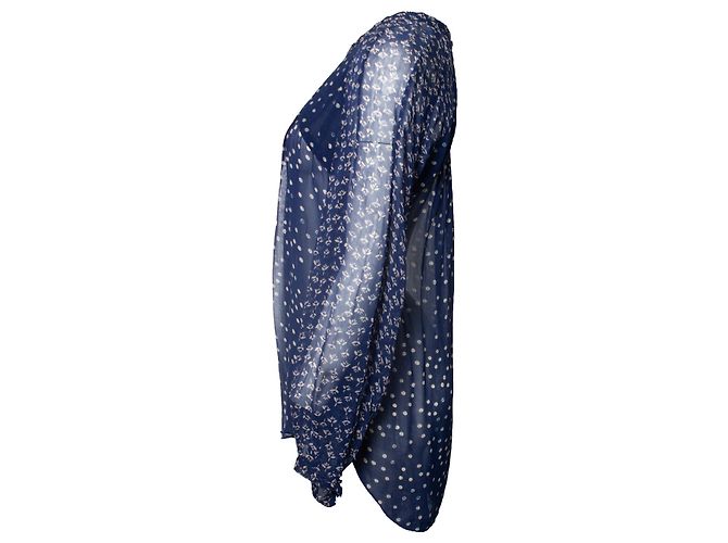 Blusa impresa transparente Isabel Marant Étoile Azul - vista 2