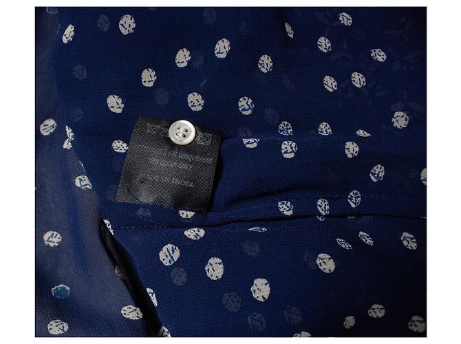 Blusa impresa transparente Isabel Marant Étoile Azul - vista 5