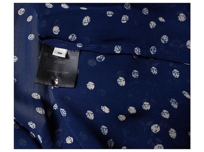 Blusa impresa transparente Isabel Marant Étoile Azul - vista 6