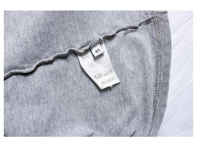 Balmain tanktop in grey with print - view 5