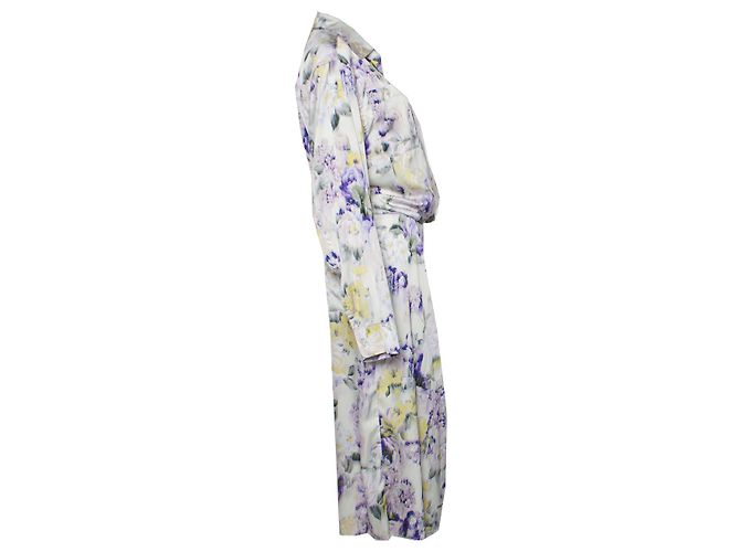 Abito maxi floreale OFF white Multicolore - vista 3