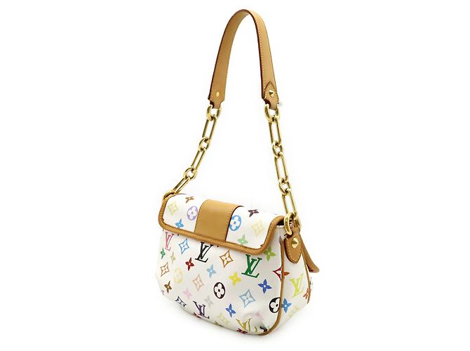 Borsa a Spalla Patty in Tela Monogramma Louis Vuitton Bianco - vista 2