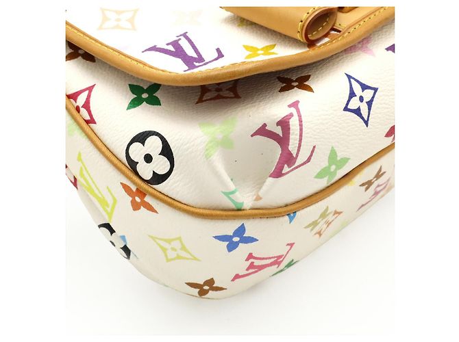 Borsa a Spalla Patty in Tela Monogramma Louis Vuitton Bianco - vista 3