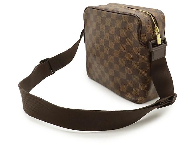 Borsa a Spalla Louis Vuitton Damier Olaf PM Marrone - vista 2